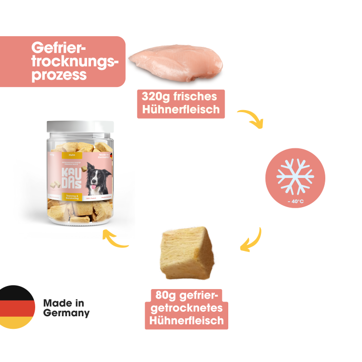 KAUDAS Hundeleckerli HuhnPur Natursnack